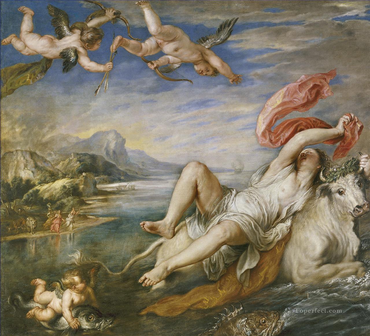 the rape of europa Peter Paul Rubens Oil Paintings